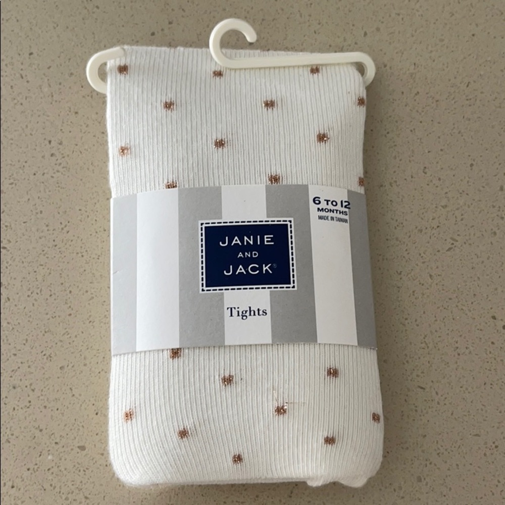 Janie and Jack Baby Girls Tights, size 6-12 mo